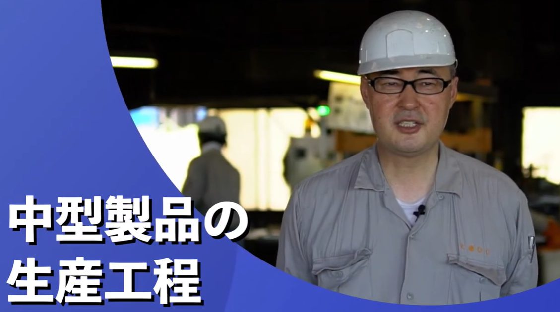 中型製品の生産工程（帝産大鐘ダイカスト工業㈱）